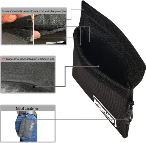Miniatura 3 de Bolsa impermeable antiolor – Bolsa a prueba de olores con cerradura de combinación para eliminar el olor y los accesorios discretos malolientes Mini