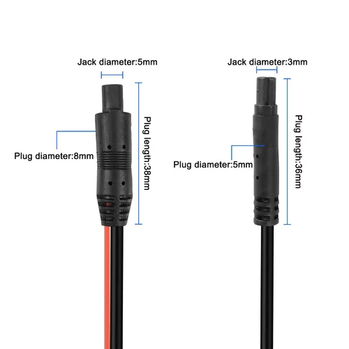 Miniatura 6 de MEIRIYFA Cable de extensión de cámara de respaldo de 4 pines, 4 pines macho a hembra, cable de extensión de cámara de visión trasera con cable