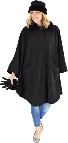Miniatura 4 de Abrigo de forro polar para mujer, con guantes y sombrero a juego, colección de invierno, talla única