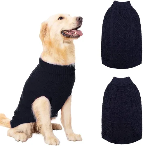 Miniatura 40 de Mihachi Suéteres para Perros Pequeños y Medianos Niña o Niño, Camisa Cálida y Suave para Perros, Abrigo para Perros para Clima Frío con Cuello