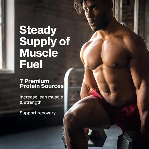 Miniatura 2 de MuscleTech Platinum - Proteína en polvo de 8 horas – 7 fuentes de proteína premium con proteína de suero y caseína para aumentar el músculo magro