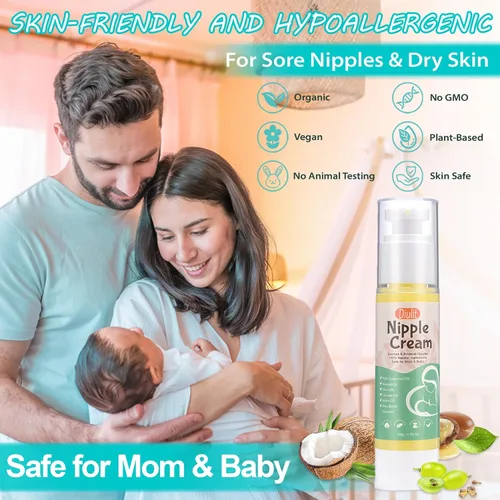 Miniatura 6 de Kit de corrección de pezones invertidos con dispositivo de succión de niplette, chupones de pezones para presión y crema orgánica, corrector