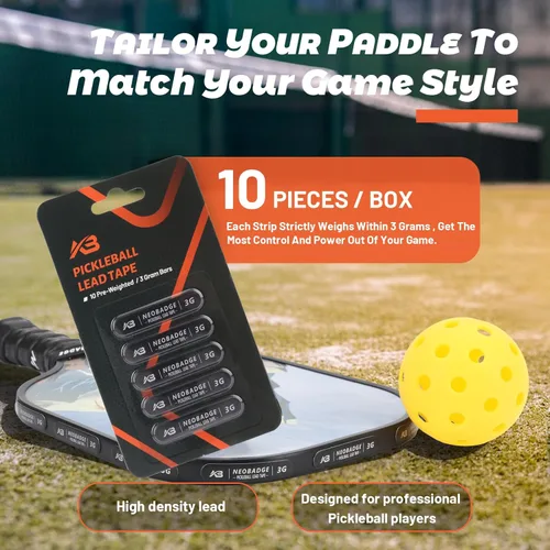 Miniatura 2 de Cinta de plomo para pickleball Neobadge - Cinta adhesiva de alta calidad - Diseñada específicamente para palas de pickleball - Construir el momento