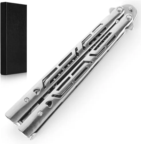 Herramienta Plegable de Acero Inoxidable con Acabado Plateado – Duradera y Fácil de Usar para Manipulación Diaria