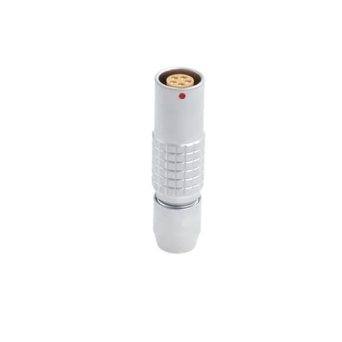 Miniatura 25 de HangTon 0B Huevo 7 Pin Hembra Enchufe Circular Push Pull Metal Conector Panel Montaje Receptáculo