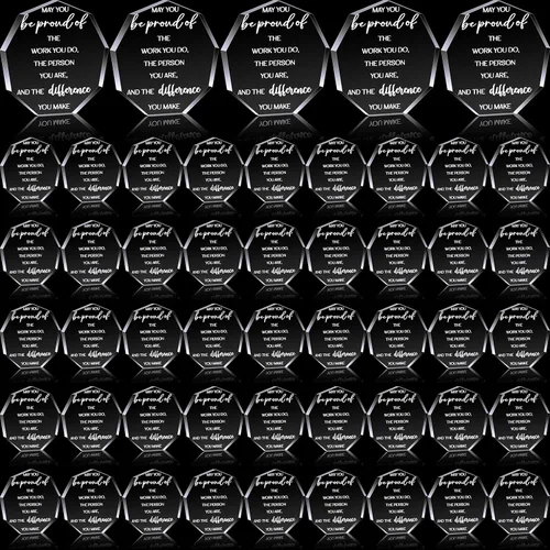 Miniatura 12 de Huquary Premios de agradecimiento a los empleados para el compañero de trabajo del mes Trofeo Acrílico Regalo de agradecimiento a granel Be Proud of