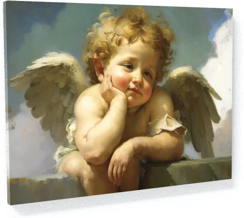 Miniatura 19 de Sense Canvas Arte de Ángel Ángel 12 Arte en Lienzo - Arte de Pared para Decoración del Hogar Impresión Póster Pintura Pequeño 16x12 / 0.75