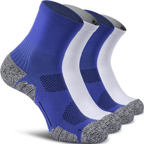 CWVLC Calcetines deportivos de compresión acolchados para hombres y mujeres