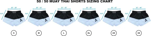 Miniatura 9 de Anthem Athletics Pantalones cortos de Muay Thai para hombre, pantalones cortos de Muay Thai para mujer - Kickboxing Short Boxing Trunks 5050 Classic