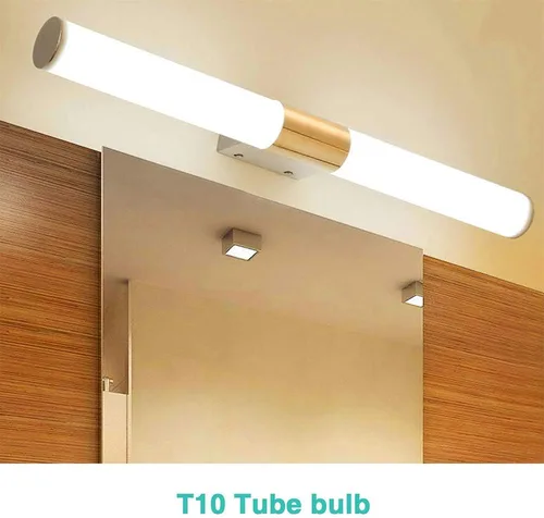 Miniatura 2 de XININSUN Bombillas LED esmeriladas T10, color blanco cálido 2700 K, bombillas LED Edison tubulares regulables de 6 W, equivalente a 60 vatios, 600