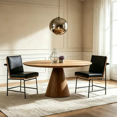 HEAH-YO Juego de 2 sillas de comedor modernas, tapizadas de piel sintética con respaldo, sillas de comedor sin brazos para cocina, color negro