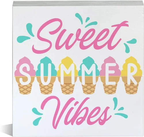 Miniatura 11 de Letrero de madera con diseño de girasol de granja, con texto en inglés "Hey There Sunshine", letrero decorativo de escritorio de verano, decoración