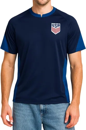Miniatura 10 de Icon Sports Camiseta oficial del Día del Juego de la Federación de Fútbol de Estados Unidos, unisex para adultos Destacar Rojo