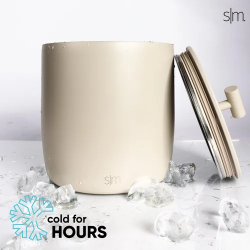 Miniatura 4 de Simple Modern - Cubo de hielo aislado al vacío con tapa y cuchara Para cóctel, champán, vino, cerveza y recepción Acero inoxidable, capacidad