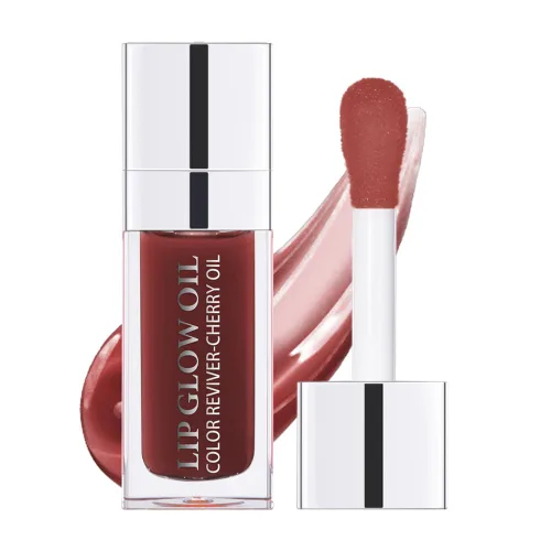 Miniatura 14 de GECOMO Aceite hidratante que brilla para labios, aceite hidratante para labios brillante, aceite nutritivo para labios transparente brillante, 017-#