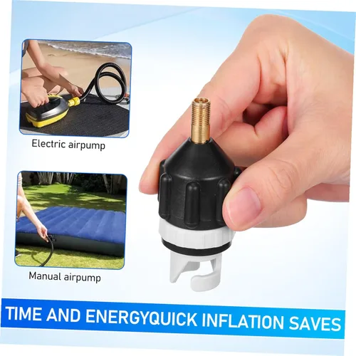 Miniatura 7 de VANZACK Adaptador de bomba SUP inflable, convertidor de bomba de aire, adaptador de válvula de aire, adaptador de bomba de aire para barco, conector