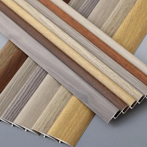Miniatura 2 de Tiras de transición de moldeo en T de grano de madera, tiras de cubierta de umbral de aleación de aluminio, decoración de borde de alfombra a LVT