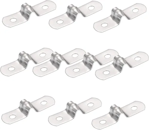 Miniatura 11 de AKIHISA Abrazaderas de tubo, 4 abrazaderas de correa de tubo en U, soporte de tubo de acero inoxidable 304 de 2 agujeros, ID 5.11 pulgadas (5.118 in)