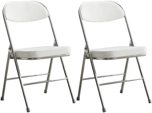 Miniatura 23 de Sillas de comedor modernas, silla auxiliar tapizada para el hogar, con acabado mate, silla de comedor plegable con respaldo abierto, silla sin