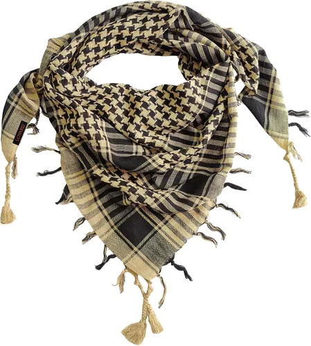 Miniatura 6 de LOVARZI Shemagh Cottons Arab Keffiyeh - Bufanda militar táctica para cabeza y cuello