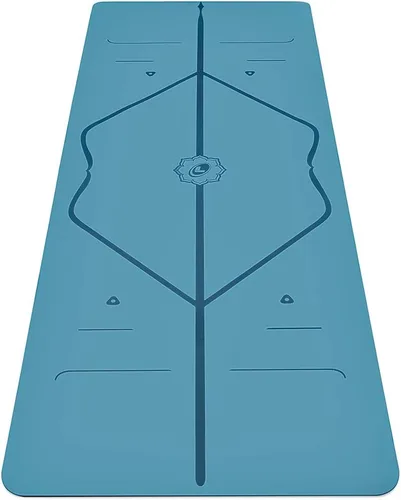 Liforme Esterilla de yoga de viaje – Sistema de alineación patentado, agarre guerrero, antideslizante, ecológico, ultraligero y resistente al sudor,