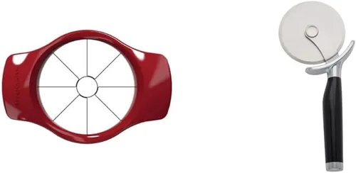 Miniatura 9 de KitchenAid Cortador de frutas clásico, tijeras con funda protectora, acero inoxidable, 8.72 pulgadas