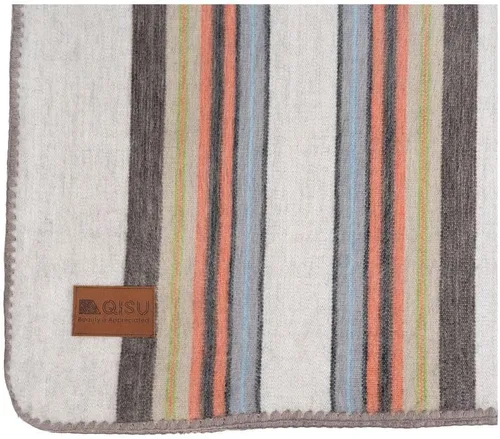 Miniatura 13 de QISU Manta de lana de alpaca, grande, hermosa, cálida, variada, 85 x 65 pulgadas, ultrasuave, hipoalergénica y transpirable, tela que no pica ni