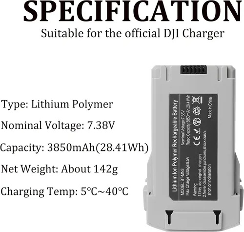 Miniatura 5 de Mini 4 Pro Batería Plus para DJI, Batería de Vuelo Inteligente de 3850mAh-7.38V Plus para Reemplazo de Serie de Dron DJI Mini 3 Pro 1 batería.
