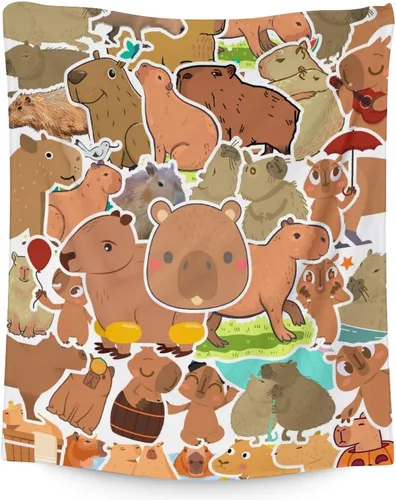 Miniatura 21 de Mantas temáticas de animales para niños, tamaño regazo de 30 x 40 pulgadas, manta de felpa suave y peluda para regalo, mantas negras para cama, sofá