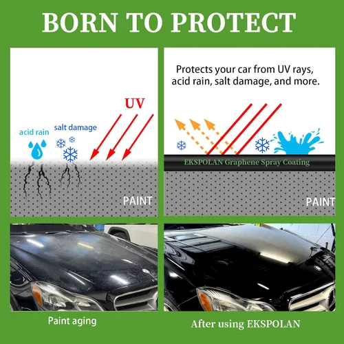 Miniatura 3 de Recubrimiento en aerosol de grafeno (473 ml) - Revestimiento cerámico UV para autos - Spray de cera para autos 3-en-1 de próxima generación para un