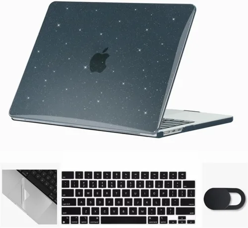 Miniatura 50 de Se7enline Compatible con MacBook Air 2024 de 15 pulgadas M4 M3 M2 A2941/A3114/A3241 Funda rígida para laptop Mac Air 15.3, cubierta protectora
