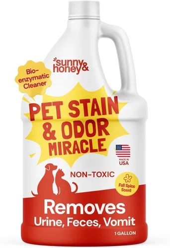 Miniatura 16 de Sunny & Honey Removedor de manchas y olores de mascotas, limpiador enzimático para orina de perro y excremento en alfombras y muebles, spray