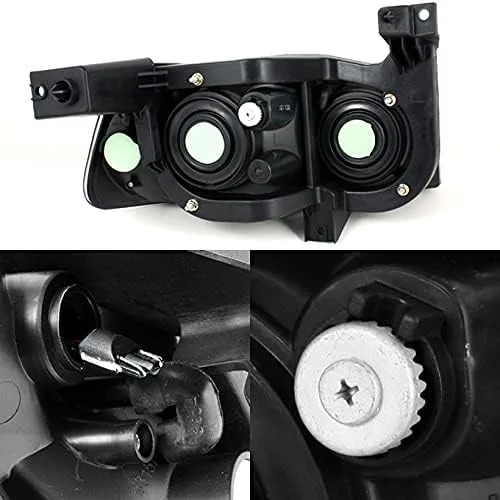 Miniatura 2 de AKKON - Faros delanteros LED DRL negros para Dodge Charger 06-10 con luces intermitentes de esquina izquierda + derecha
