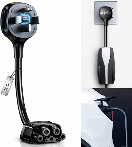 Miniatura 8 de Adaptador para Tesla NEMA 14-30, adaptador de cargador móvil Tesla solo para Gen 2 y 3, enchufe de 240 V y toma de corriente 14-30 a 24 amperios