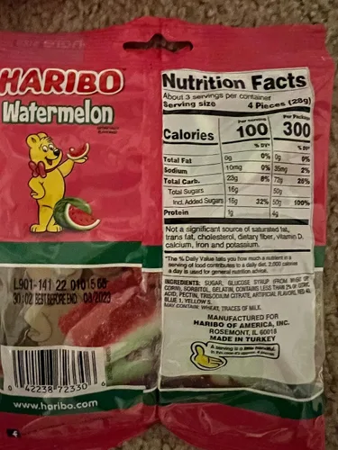 Miniatura 4 de Haribo Sandía 3.1 oz (paquete de 4)