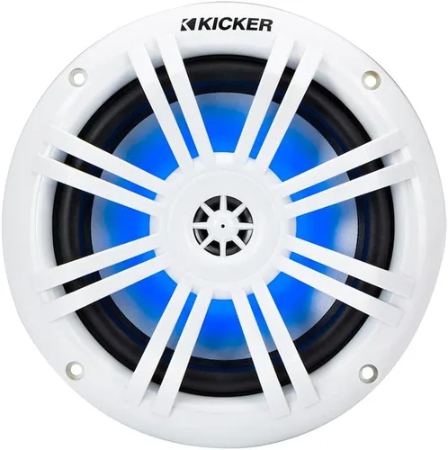 Miniatura 2 de KICKER 49KM604WL KM 6.5" 4Ω Altavoces Coaxiales Marinos LED Azul - Par