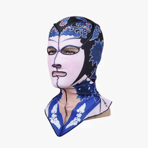 Miniatura 2 de Gorras de natación para buceo Facekini cabeza y cuello, cubierta de cara completa, protección UV 50+ protector solar de medusas