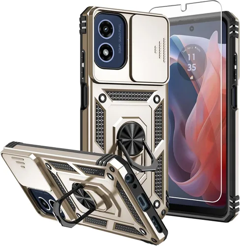 Miniatura 18 de Funda para Moto G 5G 2023, [No para la versión 2022] con protectores de pantalla y cubierta de cámara, [Grado militar] cubierta probada contra