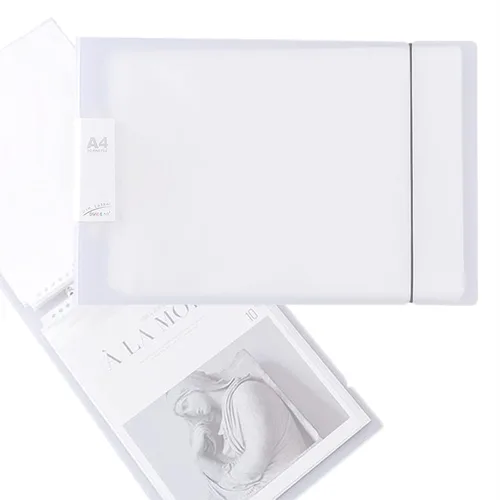Organizador de tarjetas de felicitación, con capacidad para más de 50 páginas, 2 anillas, carpetas de postales transparentes, álbum de fotos,
