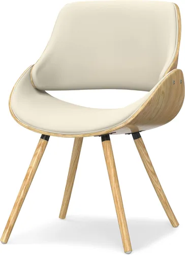 Miniatura 18 de SIMPLIHOME Malden - Sillas de comedor – Silla de cocina tapizada con marco de madera curvada y tela tejida en verde ácido, asiento de comedor