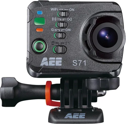AEE Tecnología Action Cam S71 4K 1080P 16MP Cuerpo delgado Wi-Fi Cámara de acción inalámbrica impermeable con LCD de 2.0 pulgadas (negro)
