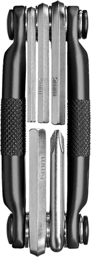 Miniatura 12 de Crankbrothers Herramienta multiherramienta M 5 para bicicleta, multiherramienta MTB negro y rojo, 5 herramientas de bicicleta (herramienta 5 en 1)