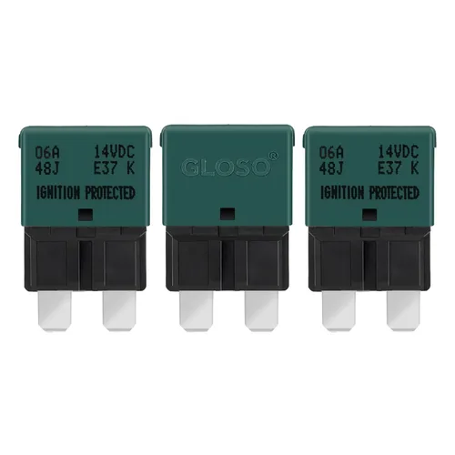 Miniatura 25 de GLOSO Disyuntores ATC/ATO de perfil bajo con reinicio automático E37 (T1) (30A - 3 unidades)