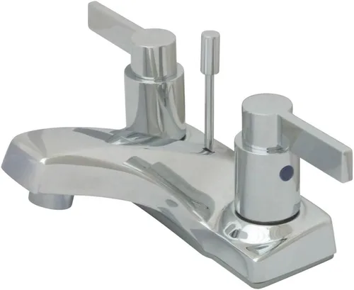 Miniatura 4 de Kingston Brass KB8102NDL Grifo de baño central de 4 pulgadas, latón pulido