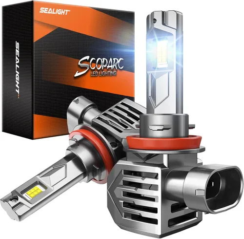 Miniatura 23 de SEALIGHT Bombillas H13 9008, 800 % 36000 LM, bombillas H13 de doble haz superbrillantes, bombillas antiniebla blancas 9008 con ventilador