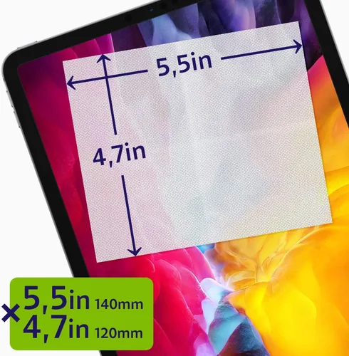 Miniatura 5 de MAXI CLEAN Paquete de 440 toallitas para lentes de anteojos prehumedecidas, envueltas individualmente, limpieza sin rayas para anteojos y pantallas