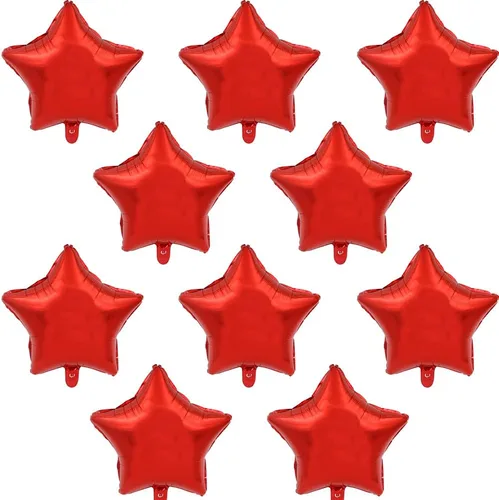 Miniatura 7 de BEISHIDA 30 globos dorados de 18 pulgadas con forma de estrella de Mylar para fiesta de cumpleaños, boda, día de San Valentín, fiesta de compromiso