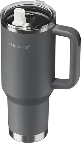 Miniatura 17 de Para café helado y licuados de frutas - Nunca vuelvas a beber de una tapa mohosa: vaso higiénico de 20 onzas, tapa 100% a prueba de fugas y boquilla