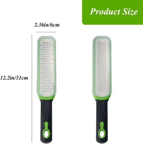 Miniatura 2 de Zester - Juego de 2 ralladores de queso para cocina, herramienta de limón Zester, rallador de ajo, rallador de jengibre, rallador de alimentos