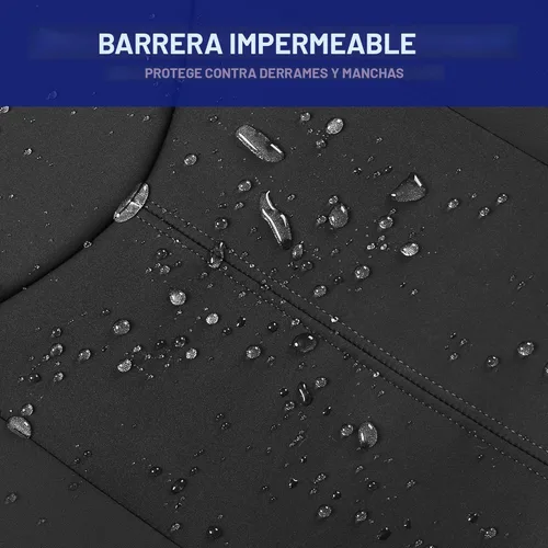 Miniatura 7 de CAROMOP Funda impermeable para asiento de automóvil asientos completos, fundas de asiento de neopreno para automóviles, fundas interiores de Negro